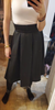 High Waisted Flare Pleated Skirt