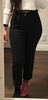 Women High-Waisted Black Trousers Pants