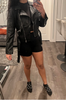 Brown Faux Leather Jacket for Women – Belted Biker Style
