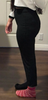 Women High-Waisted Black Trousers Pants