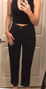 Women High-Waisted Black Trousers Pants