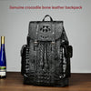 Men genuine crocodile leather backpack 2