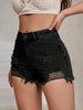 Low Rise Women’s Denim Mini Short Raw Hem