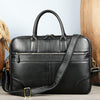 Leather Briefcase with Trolley Sleeve for Men Laptop Office Bag 2
