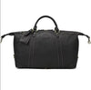 Leather Duffle Bag With Laptop Compartment for Men in Black