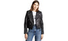 black leather jacket women