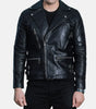 Mens Black Biker Leather Jacket Quilted – Real Leather Jacket