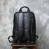 Men's genuine leather laptop travel backpack