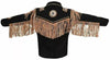 Mens Fringe Suede Jacket Native American Western Style