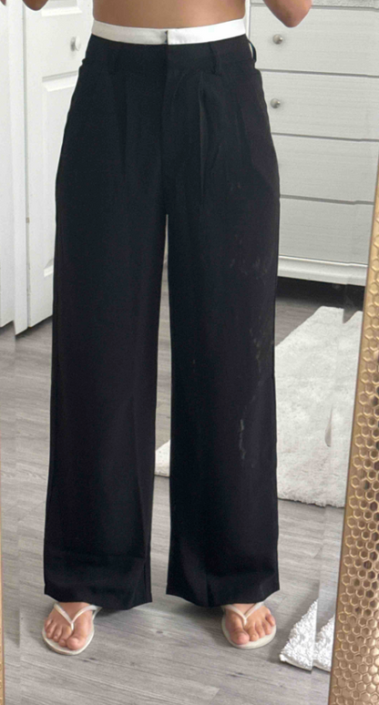 Women Wide Leg Suit Pants