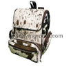 cowhide backpack natural speckled leather backpack purse