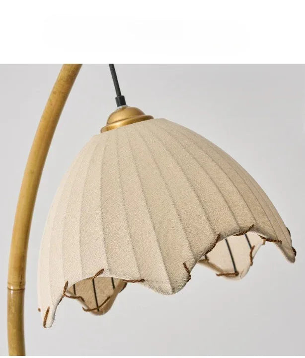 Retro Wabi-Sabi Handmade Bamboo Floor Lamp