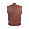 Mens Brown Leather Vest – Leather Waistcoat Men