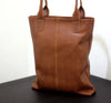 Leather Tote Bag With Outside Pockets for Women