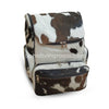 cowhide backpack purse genuine leather