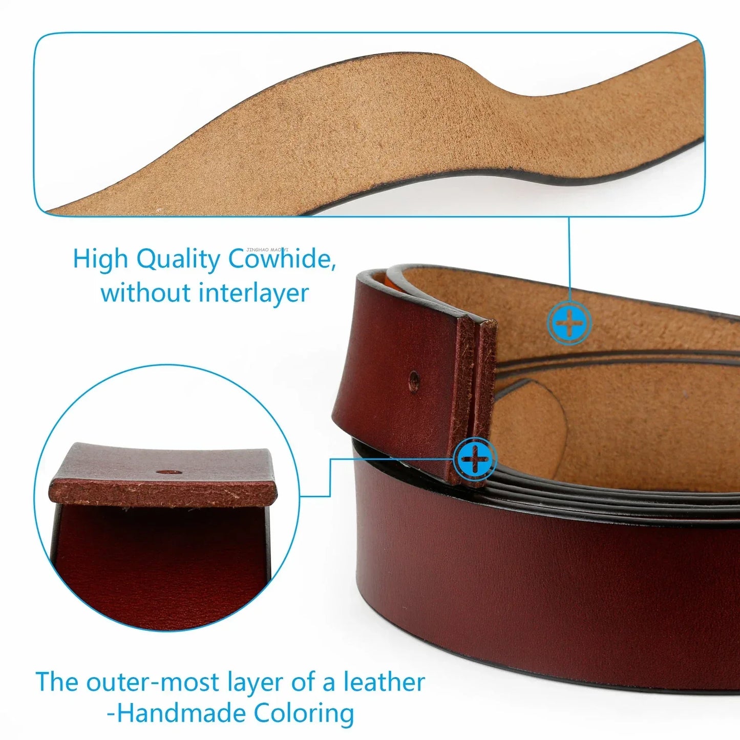 Genuine leather belts for men dress pants