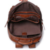 Genuine Leather Backpack Cowhide Travel Laptop Backpack