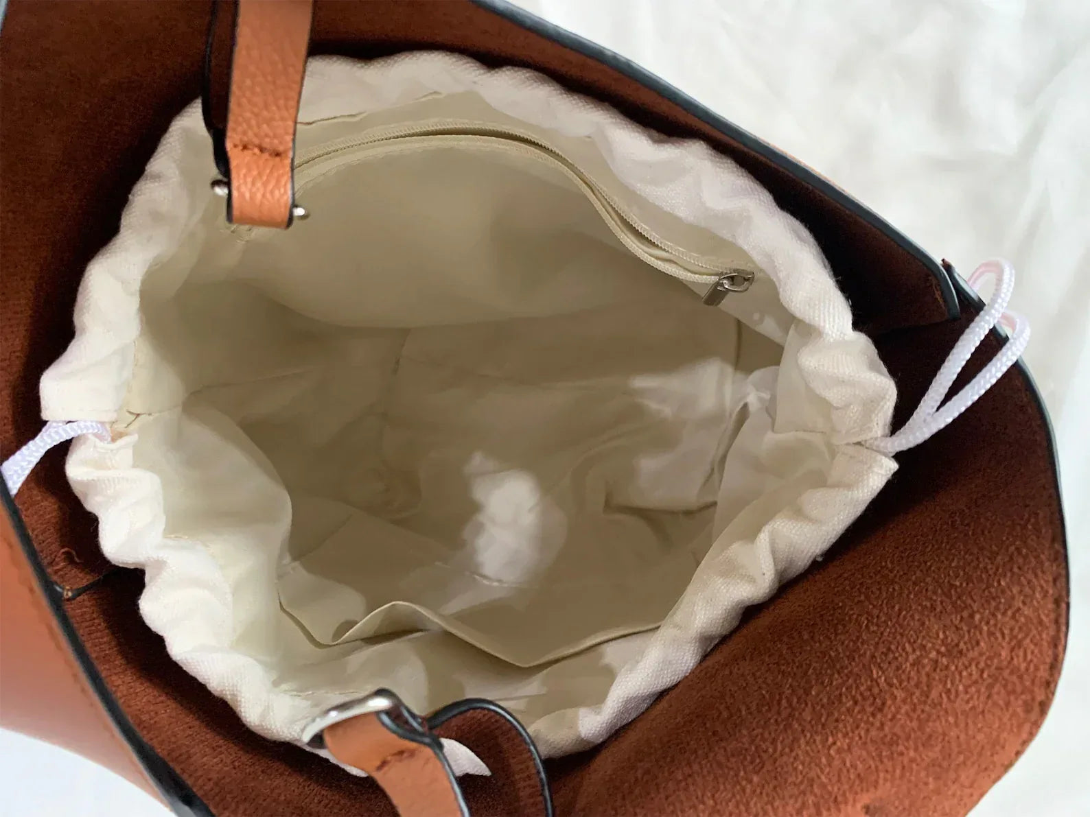 Genuine Leather Bucket Bag For Women Soft Leather Bucket Purse