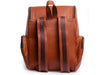 Leather Laptop Backpack For Men Brown Travel Bag
