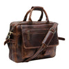 Mens Leather Messenger Bag Laptop Briefcase Travel Work Bag