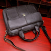 Leather Office Bag for Men 14 Inch Laptop Briefcase