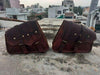 Dark Brown Leather Motorcycle Saddlebags Real Leather Biker Bags