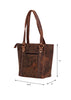 Leather Tote Bag With Zipper Large Work Tote Bag
