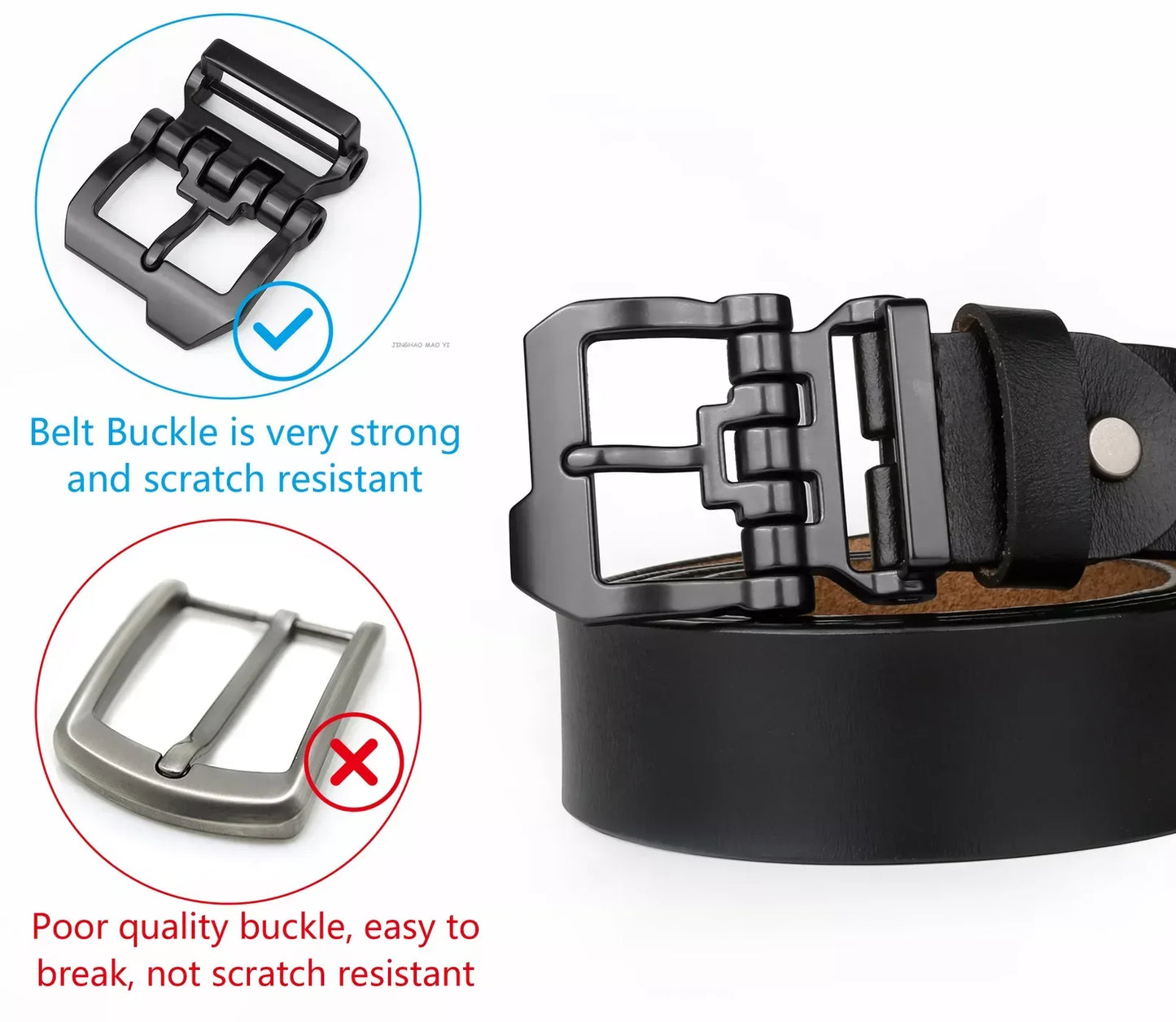 Genuine leather belts for men dress pants