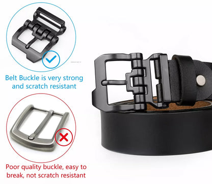 Genuine leather belts for men dress pants