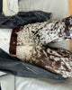 Women Hair On Cowhide Pants Brown White