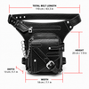 Faux Leather Waist Bag with Thigh Strap and Chain