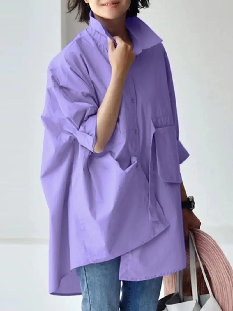 Oversized Leisure Daily Long Sleeve Shirt