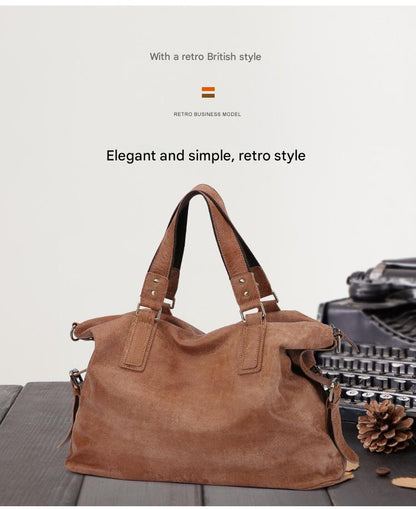 Genuine Cowhide Leather Suede Women’s Crossbody Shoulder Bag