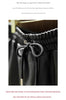 Women’s High Waisted Black Leather Shorts Wide-Leg
