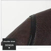 real shearling trench coat men's aviator