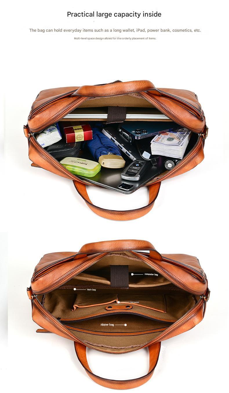 Handmade Leather Messenger Office Bag