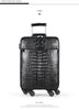 Crocodile Leather Trolley Suitcase for Business & Travel