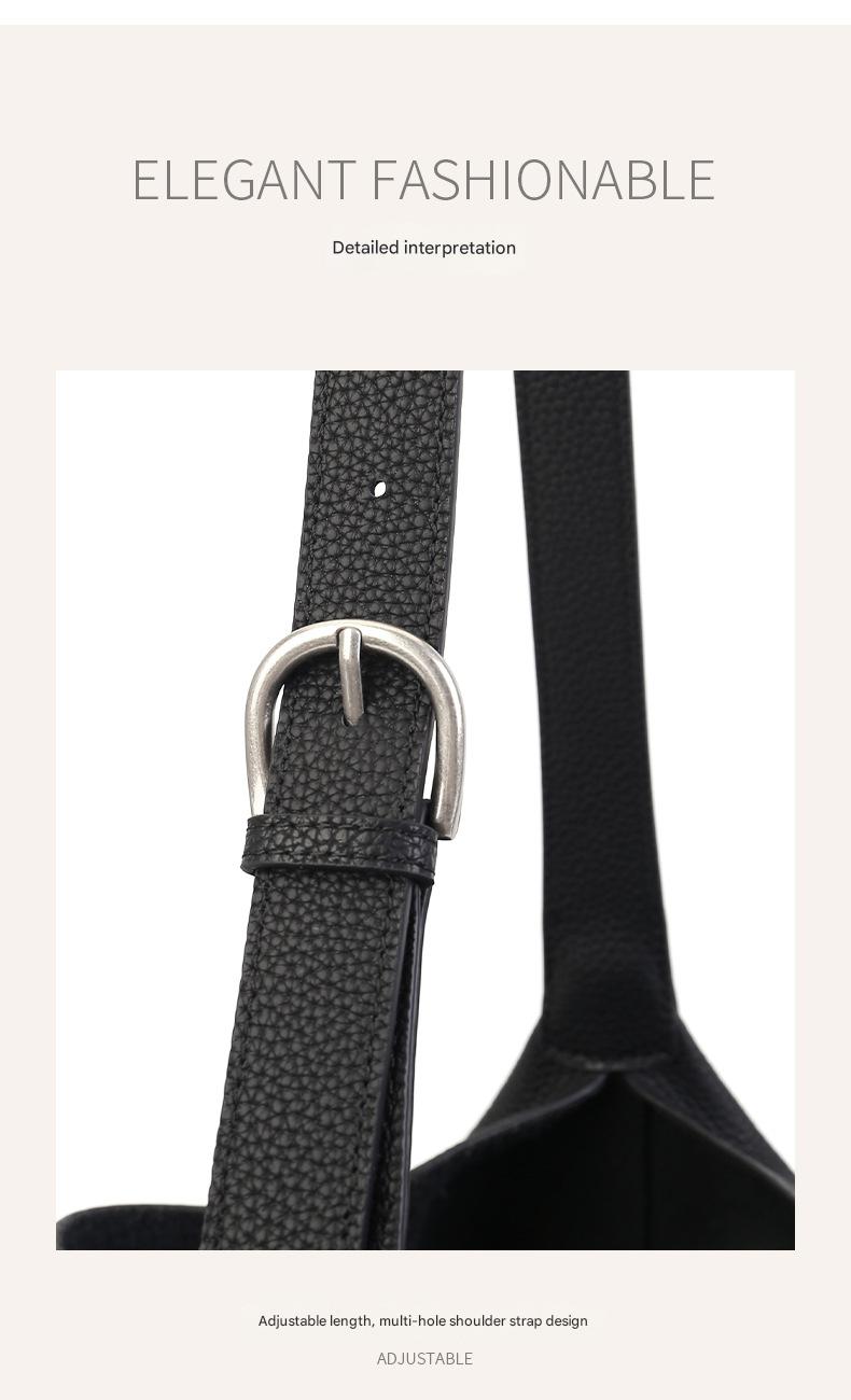 Women’s Top-Grain Leather French Hobo Shoulder Bag