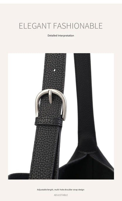 Women’s Top-Grain Leather French Hobo Shoulder Bag