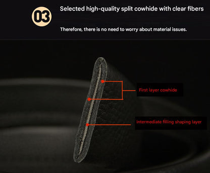 Men’s Full-Grain Leather Belt with Monkey Zodiac Gold Buckle