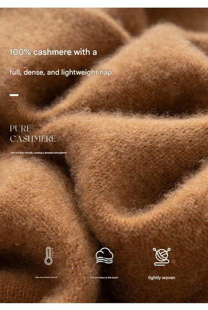 Women’s 100% Pure Cashmere Lapel Zip Cardigan