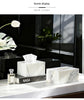 Natural Marble Rectangular Tissue Box Holder