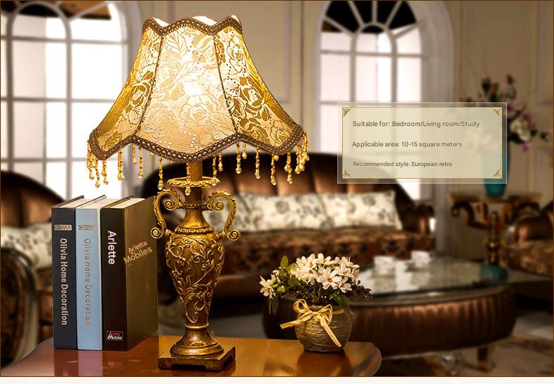 Scandinavian retro table lamp for bedroom