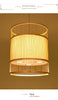 Modern bamboo weaving cylinder chandelier