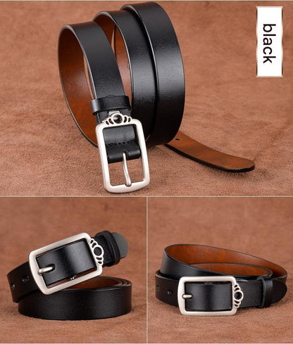 women’s genuine leather retro belt 4 105 cm