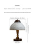 Ceramic wood wabi sand table lamp for home