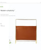 Nordic leather and iron sling magazine rack