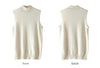 Women's Real Cashmere Sleeveless High-Neck Vest