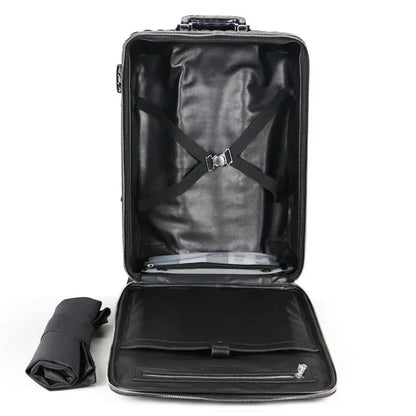 Crocodile Leather Trolley Suitcase for Business & Travel
