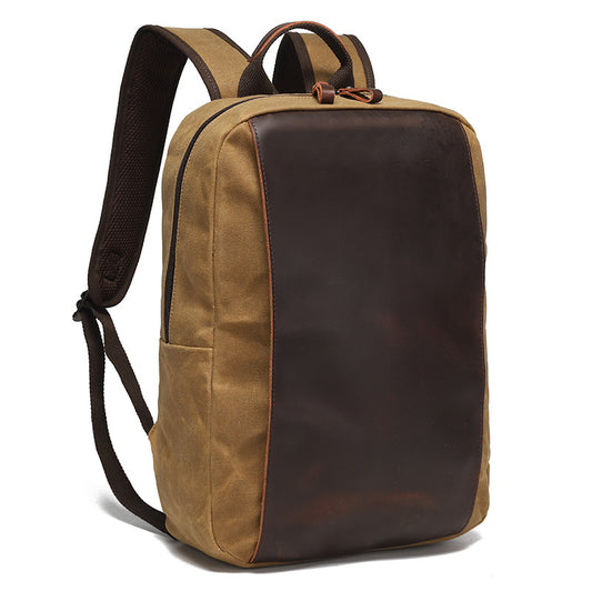 Canvas Laptop Backpack with Luggage Sleeve and 15.6 Inch Storage 1